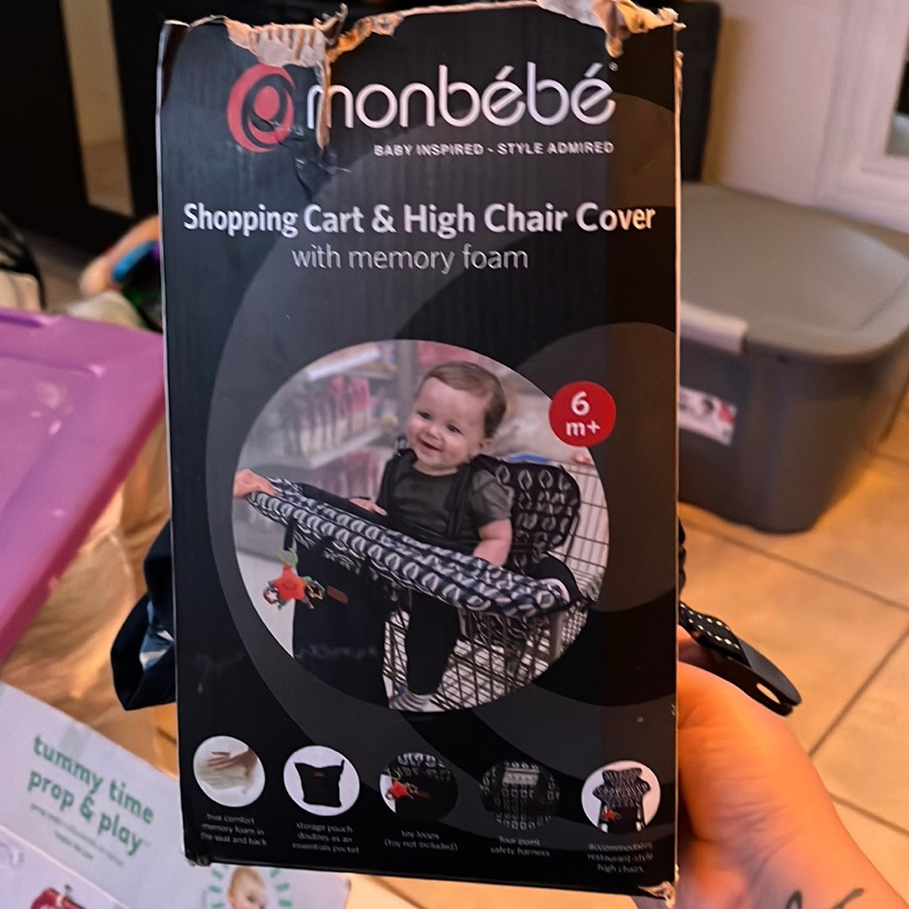 Shopping cart or high chair cover